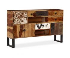 Credenza in Legno Massello di Sheesham 140x30x80 cm
