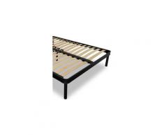 EVERGREENWEB - Rete Singola 90x195 a Doghe in Legno per TAGLIE FORTI XXL Rinforzata con Doppia