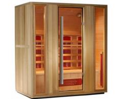 Sauna a Infrarossi in Legno Hemlock per 4 persone 175x120 | Tris