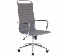 Sedia Ufficio Barnes Grigio Similpelle