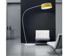 Oxygen 8101 lampada da terra corpo in poliuretano e diffusore in pmma led 36w 3000k, colore giallo