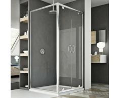 Box Doccia 75x120 AP. 120 CM H185 trasparente mod. Sintesi Duo 2 Ante