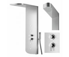 Colonna doccia 005b acciaio inox 3 funzioni 4 bocchette idro lombari l20xp50xh150 *** finitura
