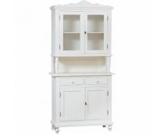 Vetrina Mobile Credenza in Legno e Vetro da Soggiorno Cucina Salone Ingresso