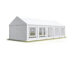 4x10m Tendone per Feste, Gazebo PVC 500, bianco