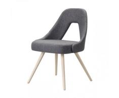 Gbshop - Sedia ME legno massello e tessuto colore grigio classico - T3 25 Grigio classico
