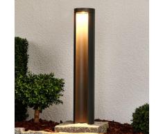 Lampioncino Jaron, a LED, grigio grafite