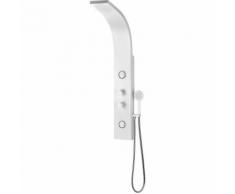 Pannello doccia idromassaggio soffione colonna pvc bianco multigetti orientabili. Diana