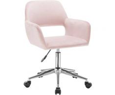 Sedia da Scrivania Ufficio Cameretta Poltrona Girevole con Rotelle vari colori colore: Rosa