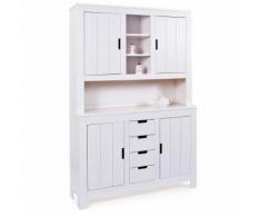 Credenza soggiorno berthold 139x43x200h pino massello verniciato ad acqua - Inter Link
