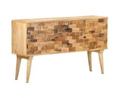 Credenza 120x30x70 cm in Legno Massello di Mango - Marrone - Vidaxl
