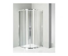 Box doccia semicircolare 90x90 cm trasparente serie n