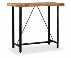 Tavolino da Bar in Legno Massello di Recupero 120x60x107 cm
