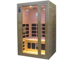 Vorich - Sauna Finlandese Ad Infrarossi 2 Posti 120x97 Cm In Hemlock Canadese H188 Gold Eco