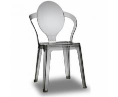 Sedia spoon in policarbonato, impilabile fino a 12 pezzi, disponibile in più finiture, colore