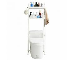 2 ripiani sopra la toilette, salvaspazio, salvaspazio, portasciugamani, organizzatore