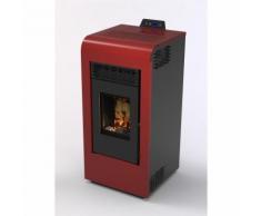 San Marco - Stufa a pellet canalizzata Sestriere 11 kw bordeaux