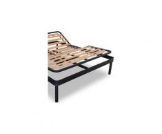 EVERGREENWEB - Rete una Piazza e Mezza ELETTRICA 120x190 a Doghe in Legno TAGLIE FORTI XXL alzata