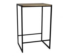 Tavolo da bar stile industriale vintage - 60x70x107h. cm. Nero