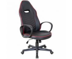 Vinsetto Sedia da Ufficio e Gaming con Rivestimento in Pelle PU Premium Design Ergonomico Nera e