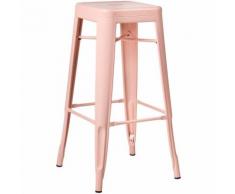 SKLUM Sgabello Alto LIX Rosa Quarzo Sala da Pranzo Cucina Bar Stile Industrial