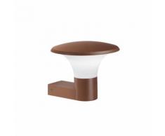 Applique alluminio gea led ges520 led lampada parete ruggine classico esterni e27 ip44