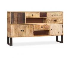 Credenza in Legno Massello di Mango 140x30x80 cm