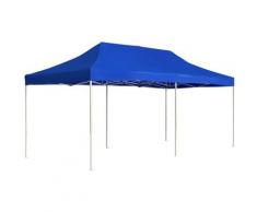 Gazebo Professionale Pieghevole in Alluminio 6x3 m Blu - Vidaxl