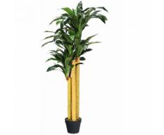 Dracena Albero Artificiale Pianta Decorativa in Vaso da Arredo Interno ed Esterno, Altezza di Circa