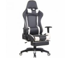 Poltrona gaming Goro in similpelle Nero/bianco