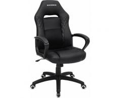 Sedia da Gaming, Sedia da Ufficio con Meccanismo di Inclinazione, Ergonomica, Schienale a Forma di