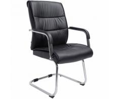 Sedia Sievert in similpelle Nero