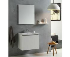 Mobile Bagno Vinci 60 Cm Con Due Ante Modello Bianco Foresta