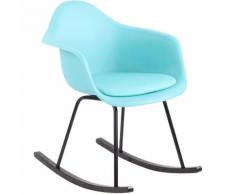 Sedia a dondolo MERRY in polipropilene Blu