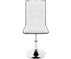 Sedia da pranzo stile moderno, set di 6, seggiolone, rivestimento in PU