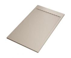 Piatto doccia mineral marmo griglia laterale crema | prestige, seleziona misura 170x80