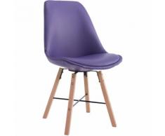 Paal Office Furniture - Sedia visitatore Caen in similpelle Viola Natura