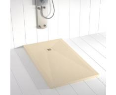 Piatto doccia ardesia pietra PLES Crema (griglia colorata) - 120x70 cm