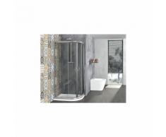 Box doccia semicircolare , scorrevole in cristallo 6mm Ponza Trasparente 6mm,70x90 cm