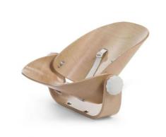 Seggiolone Evolu Newborn in Legno Naturale e Bianco - Marrone - Childhome
