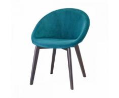 Poltroncina natural giulia pop realizzata in legno massello e scocca seduta in tecnopolimero