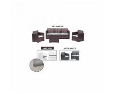 Divano tre sedute con Poltrone e Tavolino/Salotto/Salottino per Esterno/Arredo Giardino - Mod.