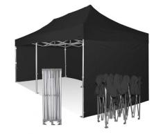Gazebo 3x6 ultraresistente pieghevole in alluminio con laterali. - BLU