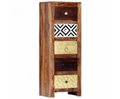 Credenza 40x30x110 cm in Legno Massello di Sheesham
