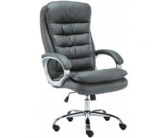 Sedia ufficio XXL Vancouver in similpelle Grigio