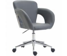 Sedia da ufficio Edison in similpelle Grigio
