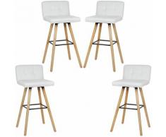 BATHRINS®Sgabelli bar,Sgabello da bar x 4/Sgabello da bar imbottito con schienale/Seggiolone /Gambe
