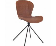Sedia design Cairns in tessuto Marrone