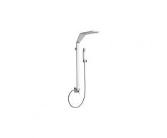 Colonna doccia esterna squadrata con miscelatore Webert WO660302015 | Cromo