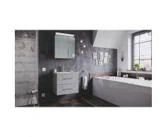 Set di mobili da bagno Firenze 60 2 parti grigio cemento e armadio specchio